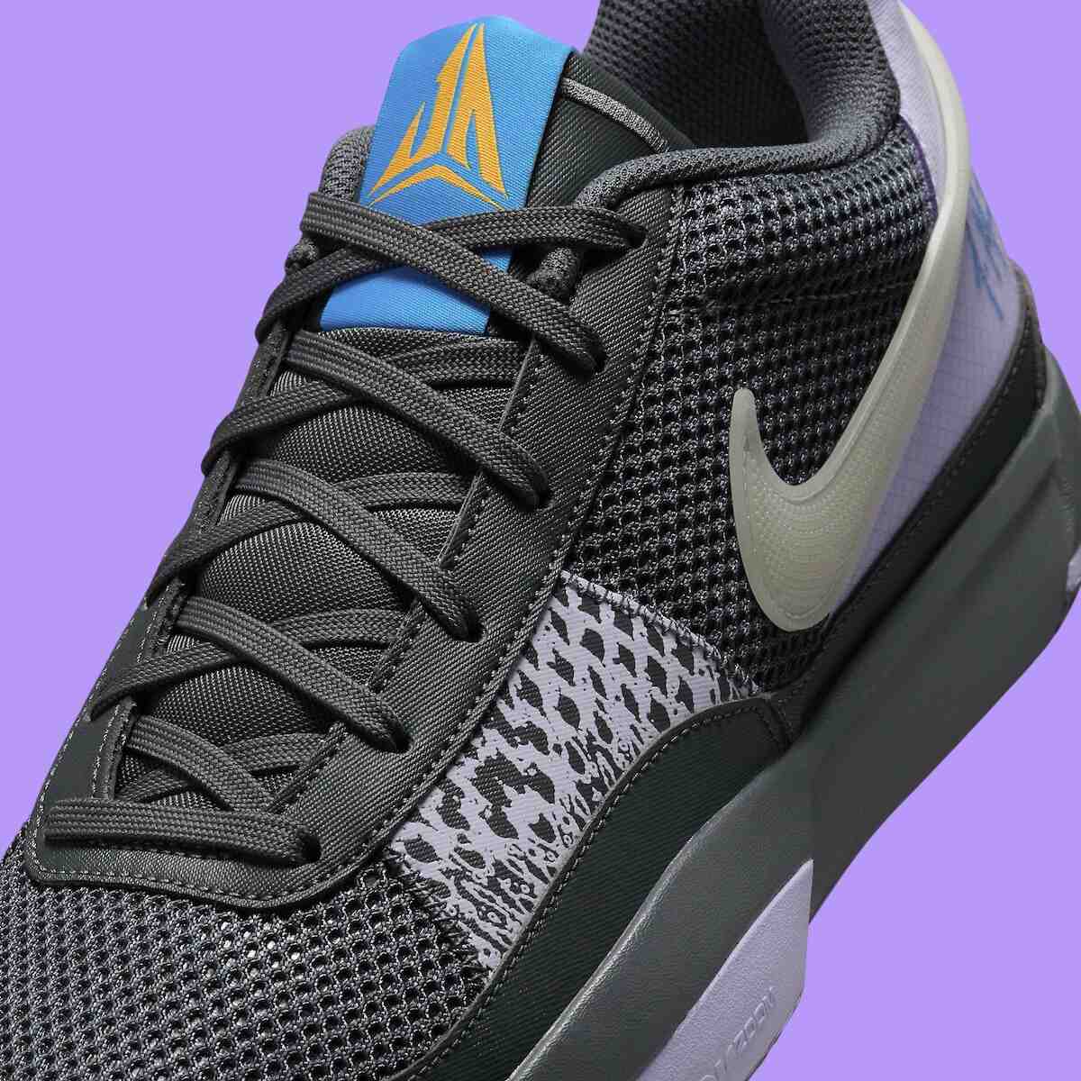 耐克 Ja 1 "Personal Touch"(鐵灰色)2024 年 5 月發佈 Nike Ja 1, Nike - 耐克 Ja 1 "Personal Touch"(鐵灰色)2024 年 5 月發佈