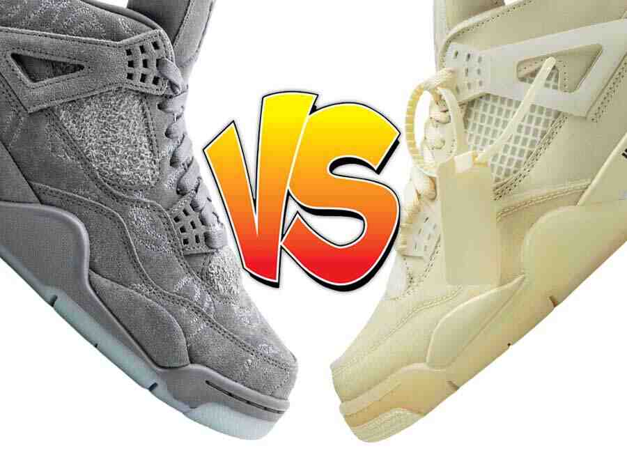 Off-White x Air Jordan 4, KAWS x Air Jordan 4, KAWS, Community Poll, Air Jordan 4 - 更好的 Air Jordan 4 合作："KAWS "還是 "Off-White"