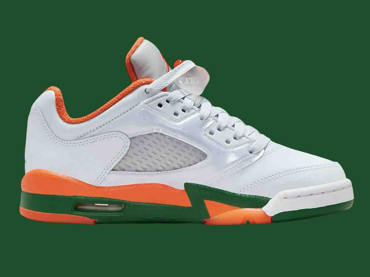 空中喬丹 5 GS "邁阿密颶風 "2024 年 6 月發佈 Nike, Jordan Brand, Air Jordan 5 Low, Air Jordan 5 - 空中喬丹 5 GS "邁阿密颶風 "2024 年 6 月發佈