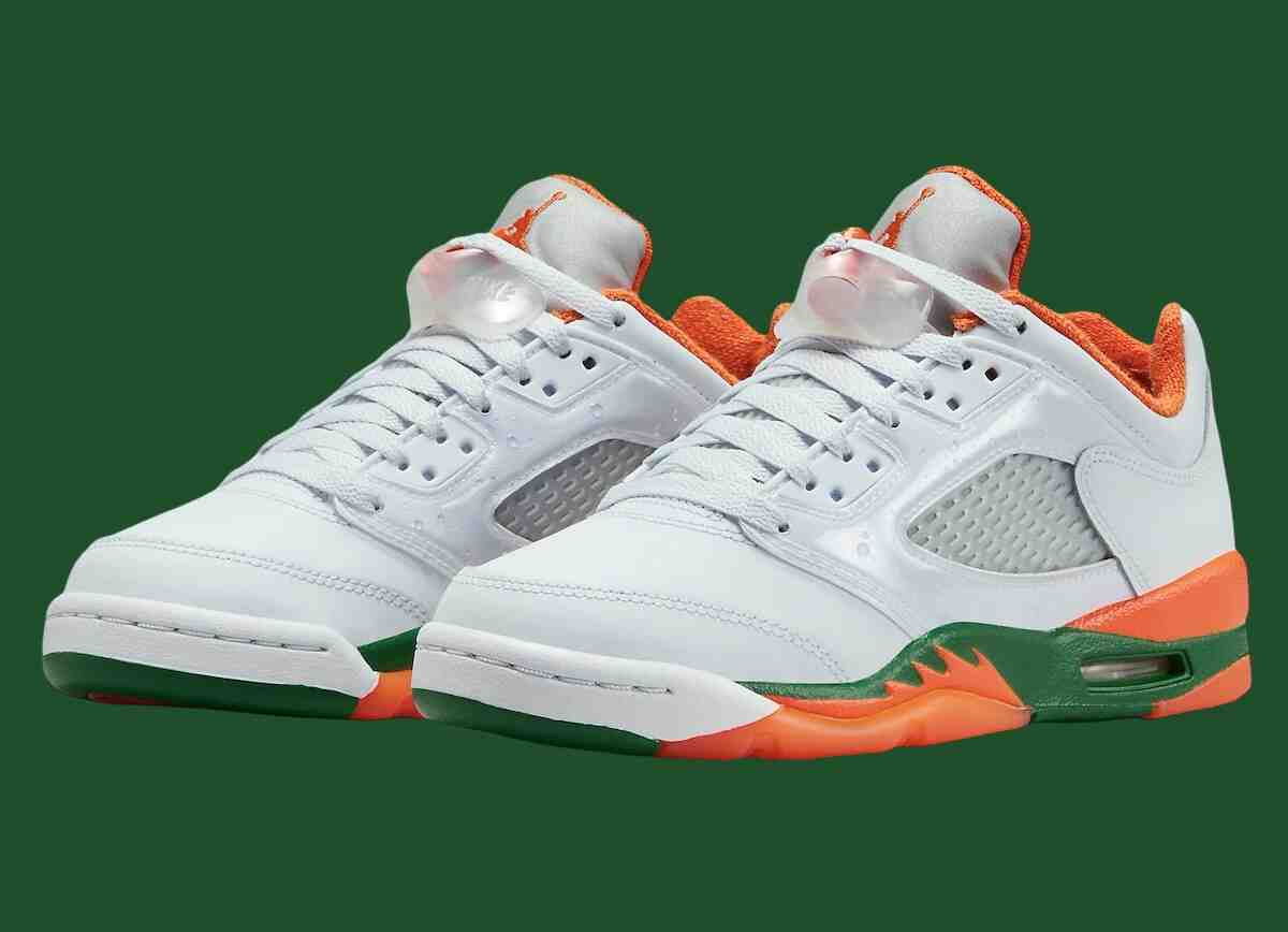 空中喬丹 5 GS "邁阿密颶風 "2024 年 6 月發佈 Nike, Jordan Brand, Air Jordan 5 Low, Air Jordan 5 - 空中喬丹 5 GS "邁阿密颶風 "2024 年 6 月發佈