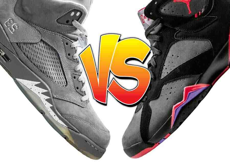Community Poll, Air Jordan 7 Raptors, Air Jordan 7, Air Jordan 5 Wolf Grey, Air Jordan 5 - 更好的發佈：Air Jordan 5 "狼灰色 "還是 Air Jordan 7 DMP "猛禽"？