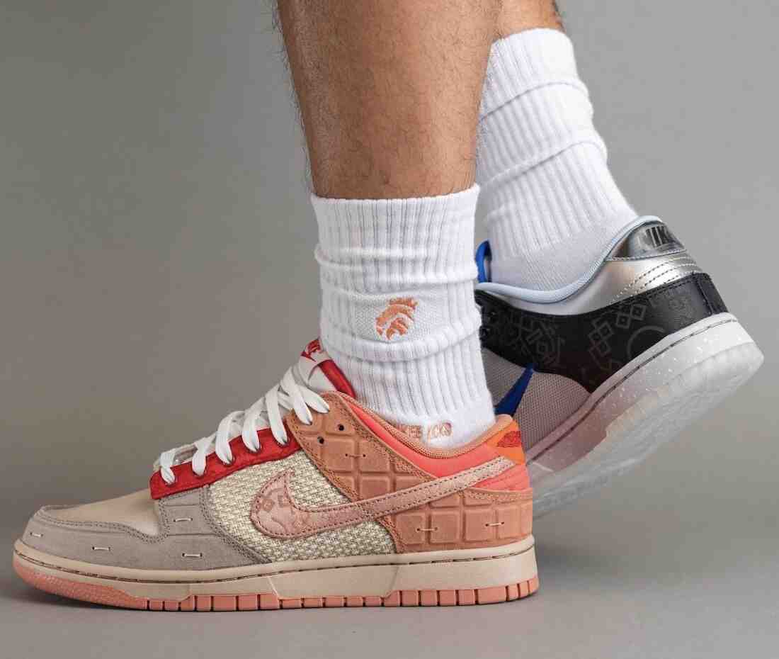 Clot What The Nike Dunk Low FN0316-999 On-Feet