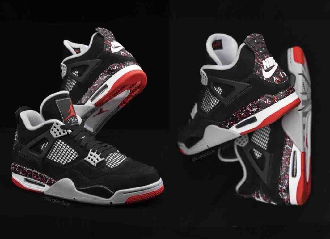 OVO, Air Jordan 4 Splatter, Air Jordan 4, Air Jordan - 德雷克的 Air Jordan 4 OVO "Splatter" PE