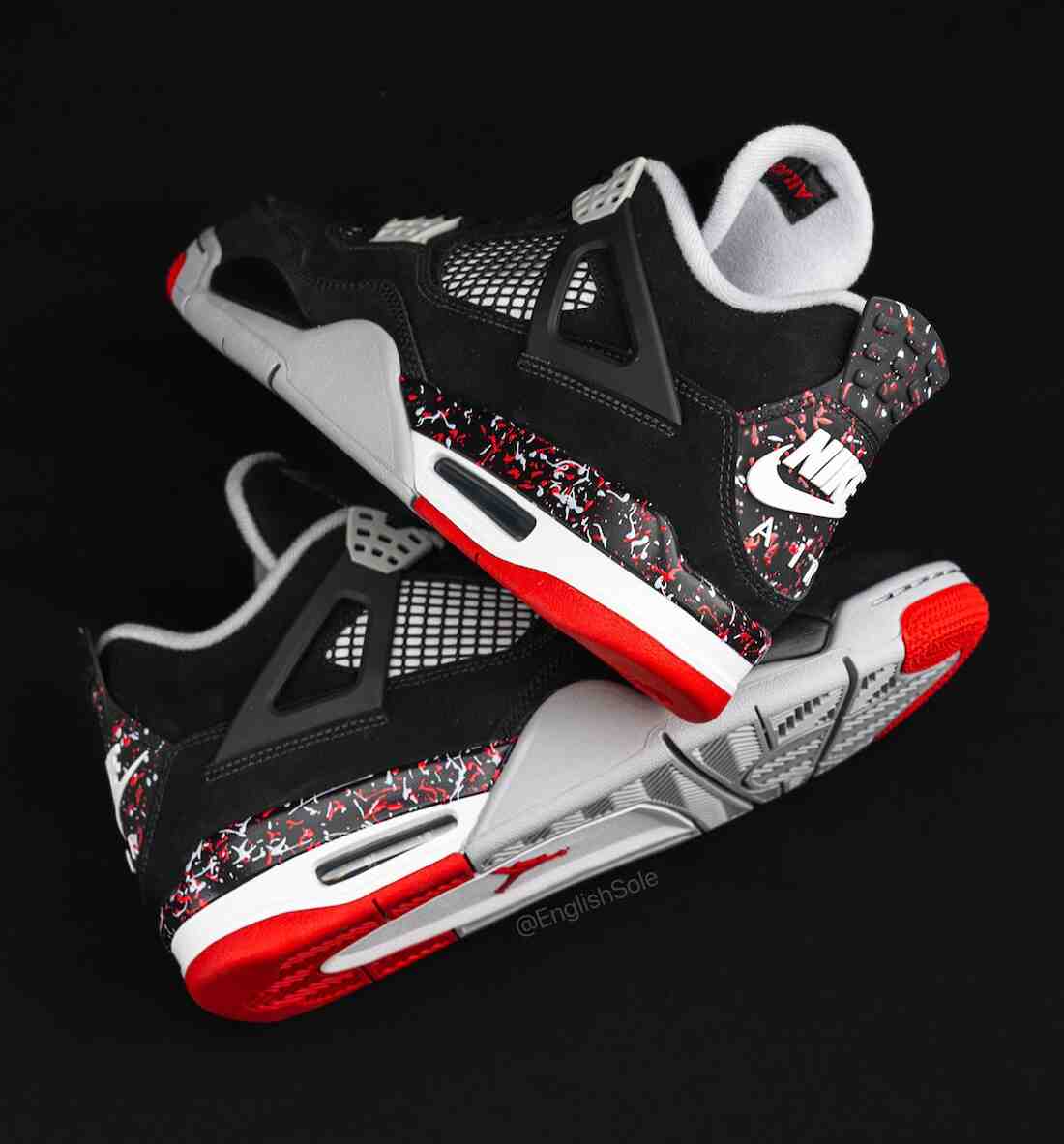 OVO, Air Jordan 4 Splatter, Air Jordan 4, Air Jordan - 德雷克的 Air Jordan 4 OVO "Splatter" PE