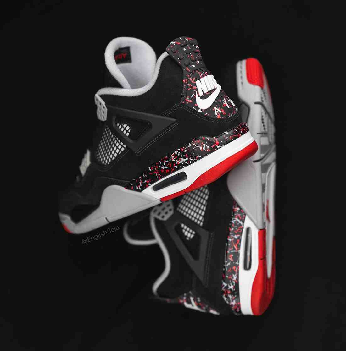 OVO, Air Jordan 4 Splatter, Air Jordan 4, Air Jordan - 德雷克的 Air Jordan 4 OVO "Splatter" PE