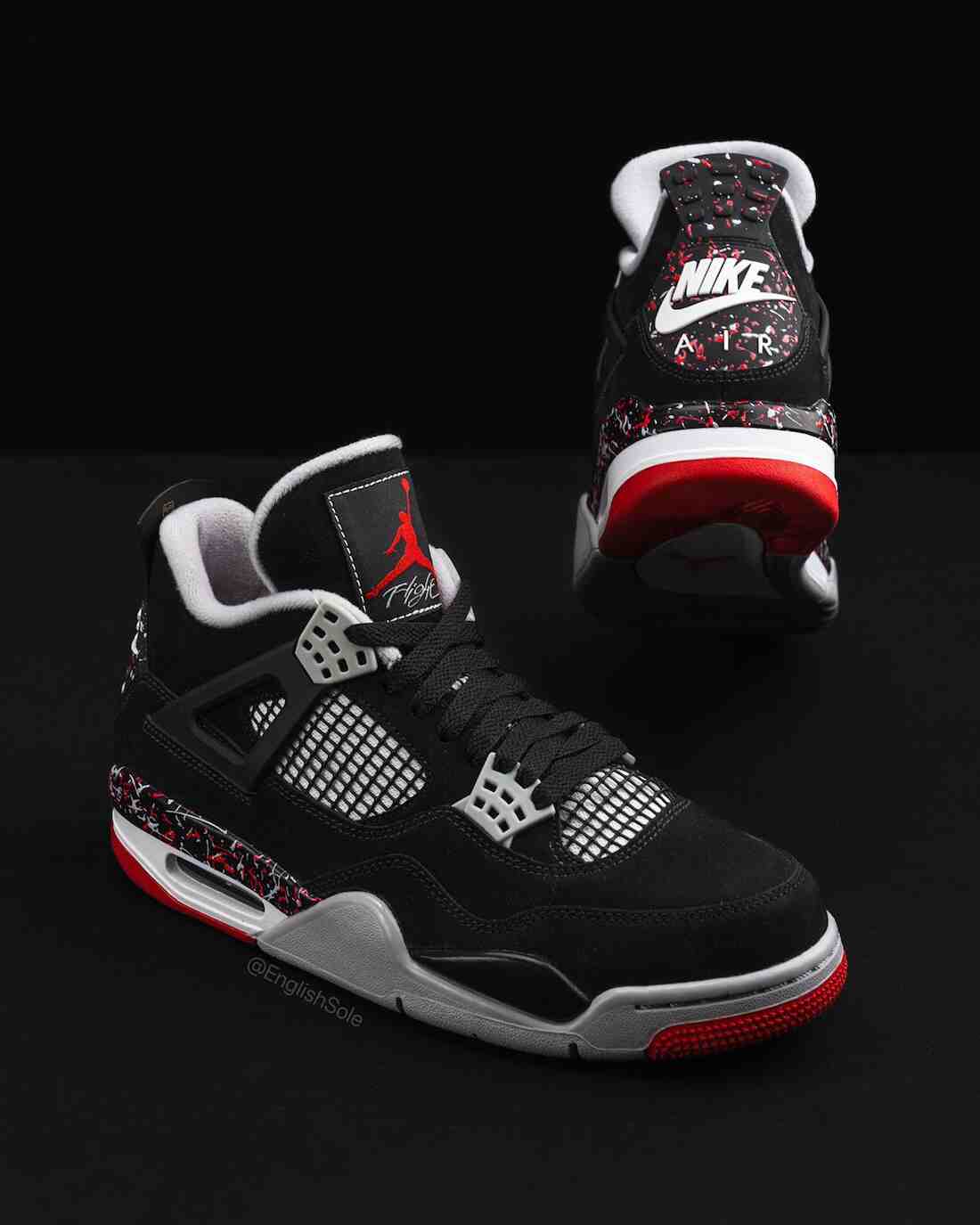 OVO, Air Jordan 4 Splatter, Air Jordan 4, Air Jordan - 德雷克的 Air Jordan 4 OVO "Splatter" PE