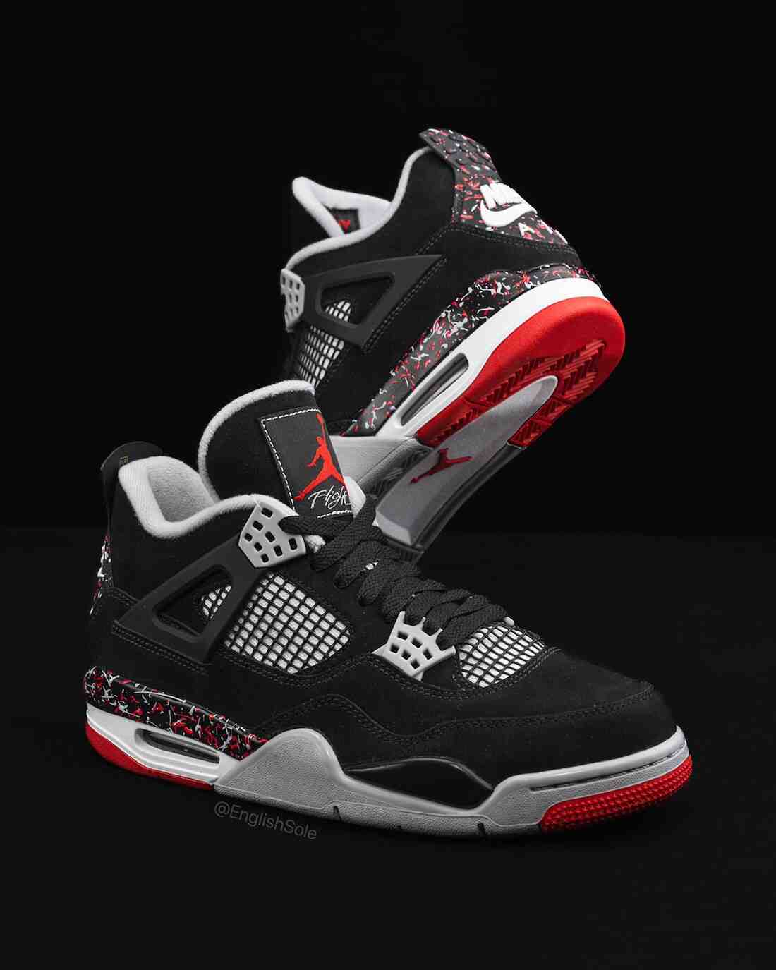 OVO, Air Jordan 4 Splatter, Air Jordan 4, Air Jordan - 德雷克的 Air Jordan 4 OVO "Splatter" PE