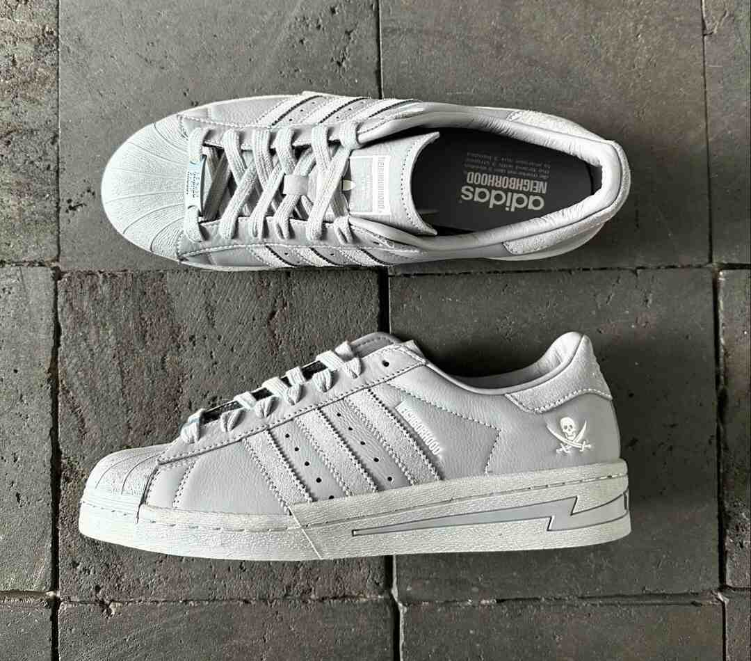NEIGHBORHOOD x adidas Superstar "水泥灰 "2024 年發佈 Neighborhood, adidas superstar, adidas - NEIGHBORHOOD x adidas Superstar "水泥灰 "2024 年發佈