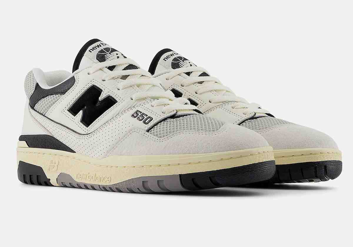 New Balance 550, New Balance, Aimé Leon Dore - 紐巴倫 550 "海鹽 "包裝現已上市（2024 年 5 月）