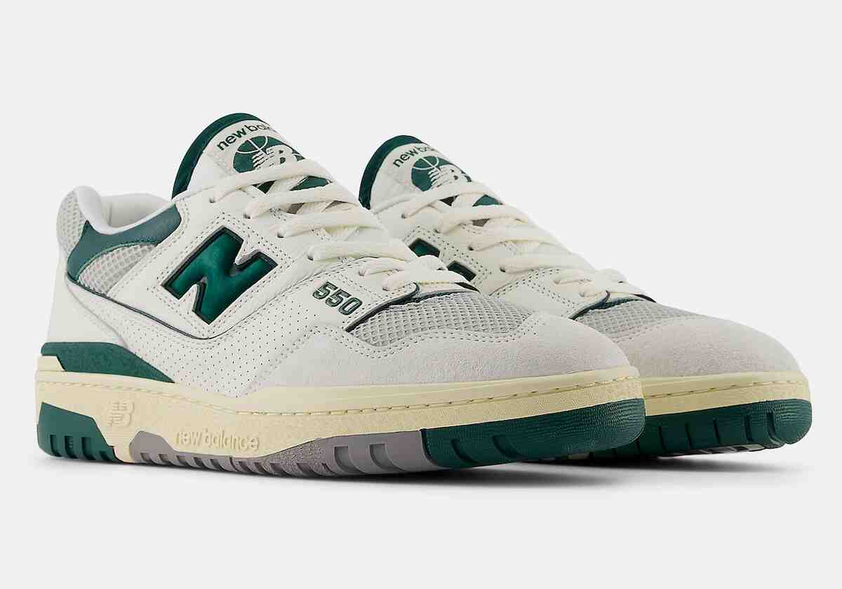 New Balance 550, New Balance, Aimé Leon Dore - 紐巴倫 550 "海鹽 "包裝現已上市（2024 年 5 月）