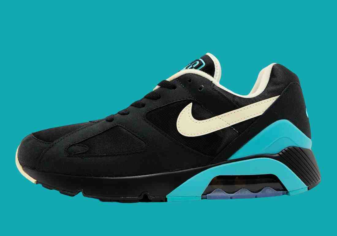 耐克 Air 180 "黑色/仙人掌色 "2024 年 8 月發佈 Nike Air 180, Nike - 耐克 Air 180 "黑色/仙人掌色 "2024 年 8 月發佈