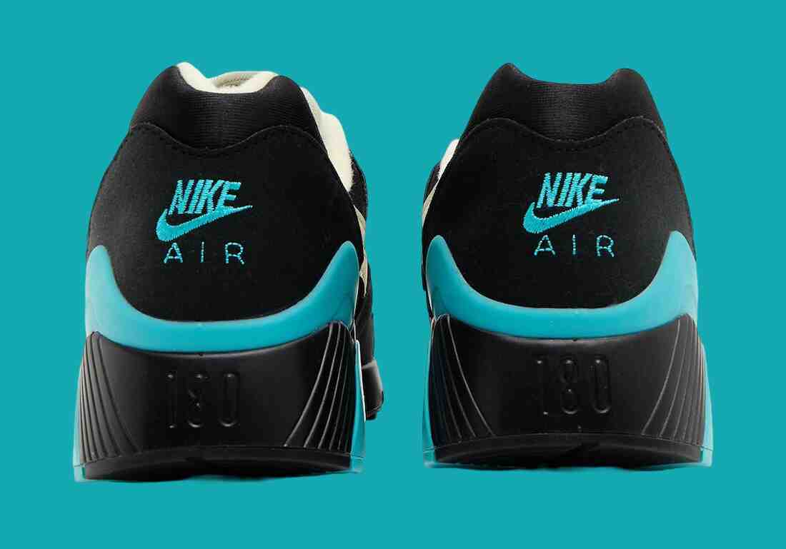 耐克 Air 180 "黑色/仙人掌色 "2024 年 8 月發佈 Nike Air 180, Nike - 耐克 Air 180 "黑色/仙人掌色 "2024 年 8 月發佈