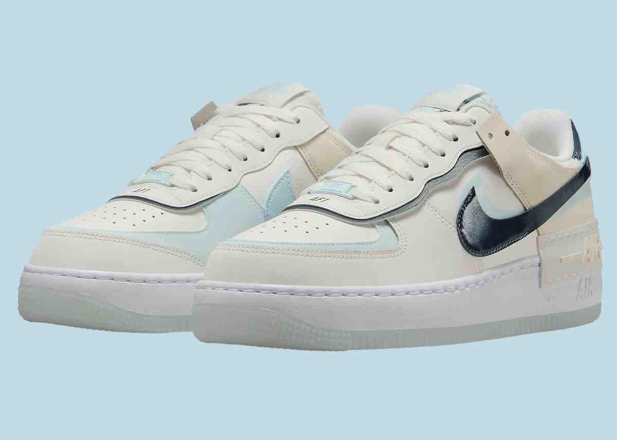 耐克空軍一號陰影 "冰川藍 "2024 年夏季發佈 Nike Air Force 1 Shadow, Nike Air Force 1, Nike - 耐克空軍一號陰影 "冰川藍 "2024 年夏季發佈