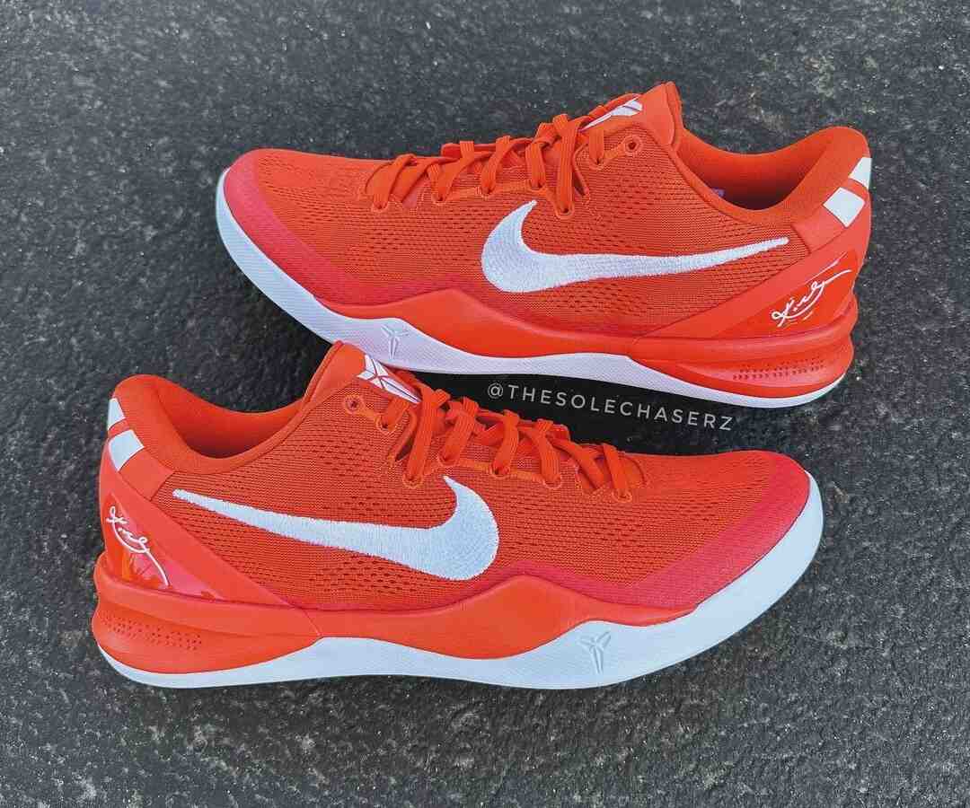 Nike Kobe 8 Protro, Nike Kobe 8, Nike - 耐克科比 8 Protro "橙色/白色 "2024 年秋季發佈