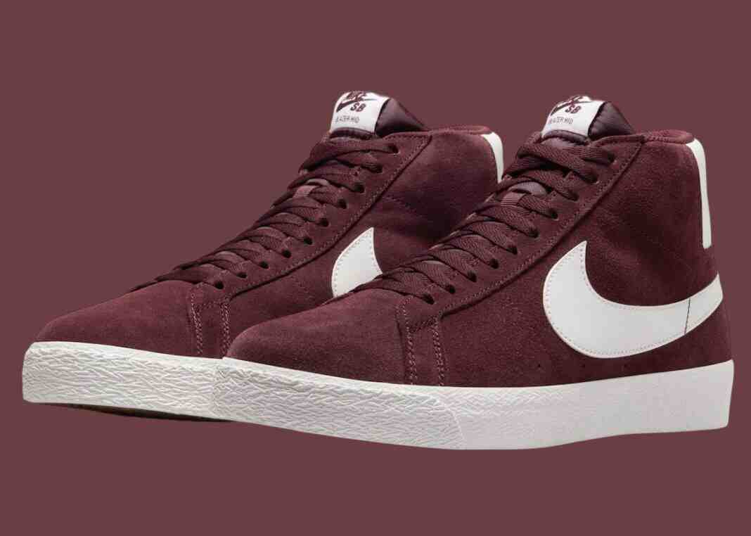 Nike SB Blazer Mid, Nike SB Blazer, Nike SB, Nike - 耐克 SB Blazer Mid "勃艮第紅 "完美亮相 2024 年秋季新品發佈會