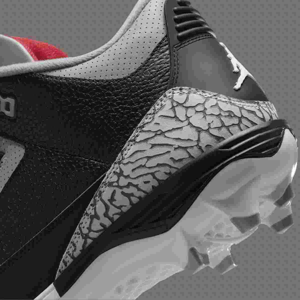 Air Jordan 3 Black Cement, Air Jordan 3, Air Jordan - Air Jordan 3 TD "Black Cement" 足球鞋將於 2024 年 7 月發佈