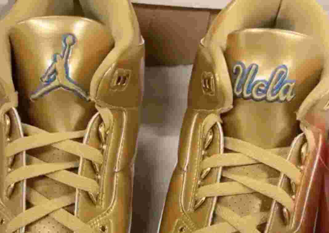 Air Jordan 3, Air Jordan 1, Air Jordan - 加州大學洛杉磯分校籃球隊收到 Air Jordan 3 Gold PE 球鞋