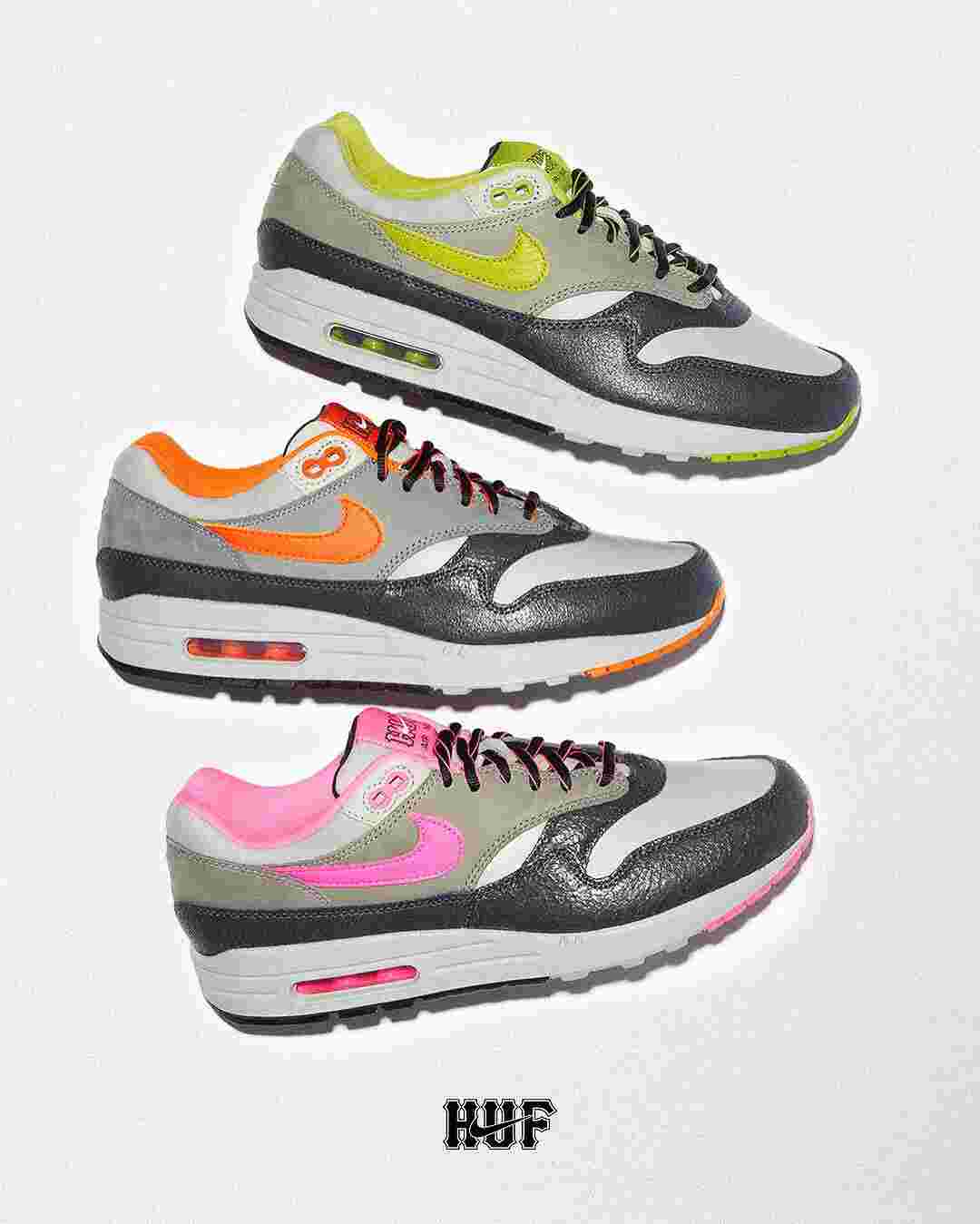 Nike Air Max 1, Nike, HUF - HUF x Nike Air Max 1 套裝將於 2024 年 6 月發佈