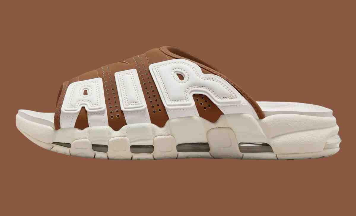 Nike Air More Uptempo Slide, Nike Air More Uptempo, Nike - 耐克 Air More Uptempo Slide "棕色/帆布 "2024 年夏季發佈