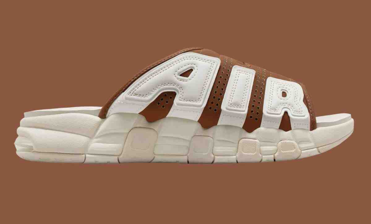 Nike Air More Uptempo Slide, Nike Air More Uptempo, Nike - 耐克 Air More Uptempo Slide "棕色/帆布 "2024 年夏季發佈