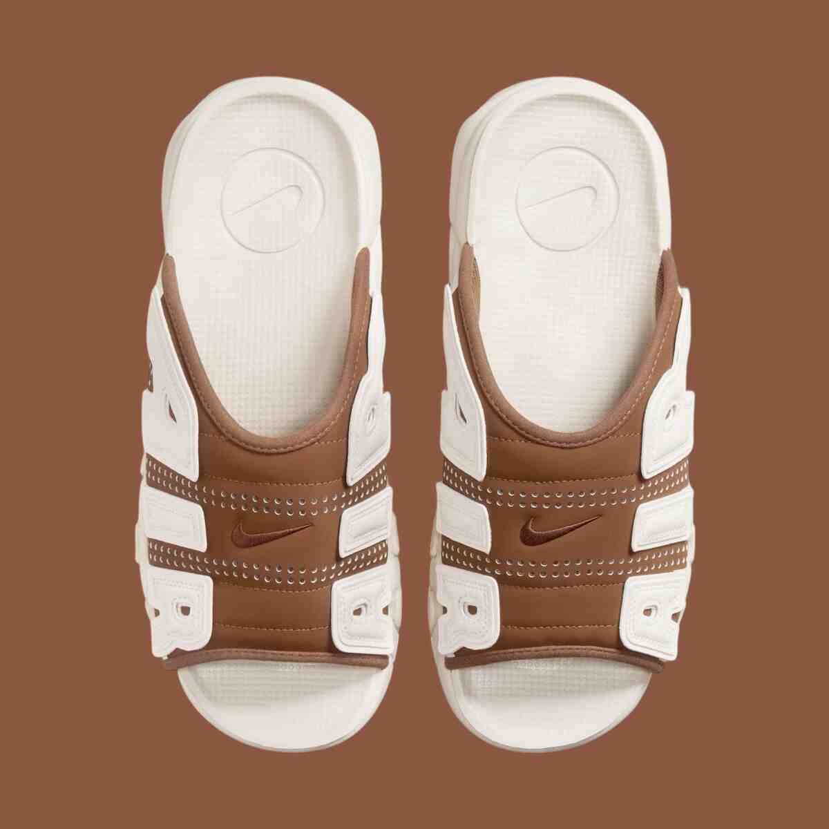 Nike Air More Uptempo Slide, Nike Air More Uptempo, Nike - 耐克 Air More Uptempo Slide "棕色/帆布 "2024 年夏季發佈