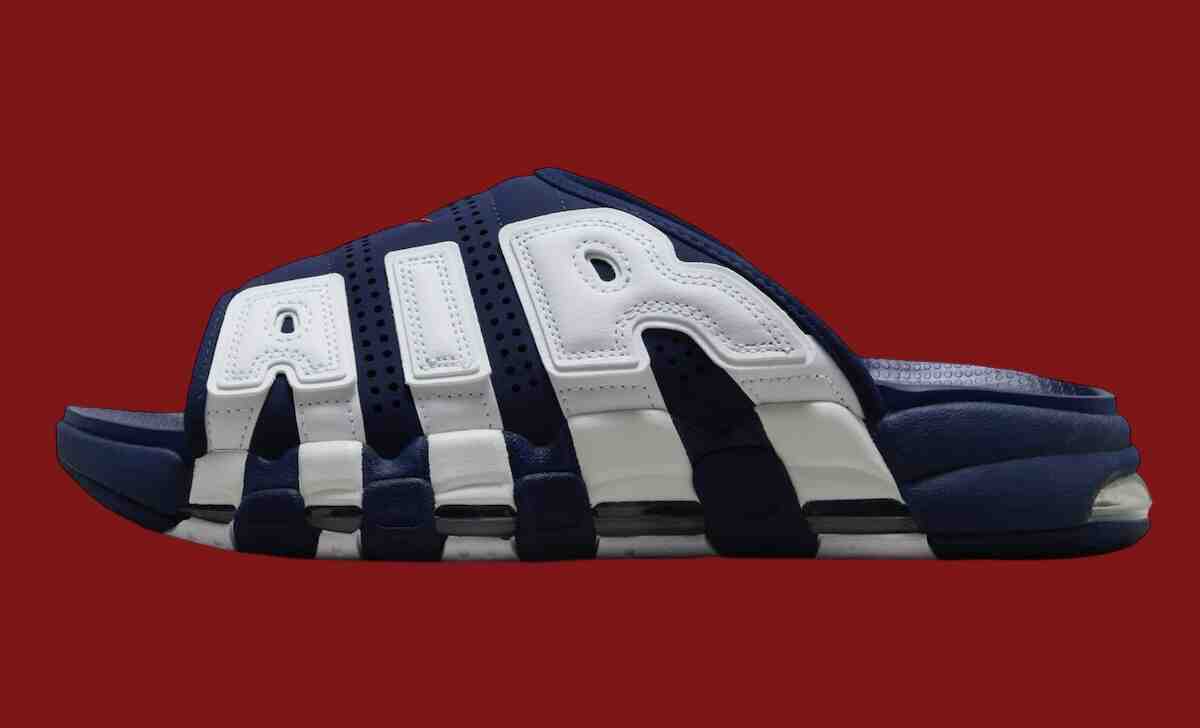 Nike Air More Uptempo Slide, Nike Air More Uptempo, Nike - 耐克 Air More Uptempo 幻燈片 "奧林匹克 "2024 年夏季發佈