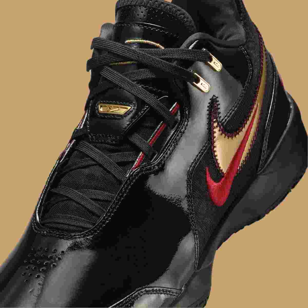 Nike Zoom LeBron NXXT Gen, Nike - 耐克 LeBron NXXT Gen AMPD "黑色/金屬金色 "2024 年 7 月發佈