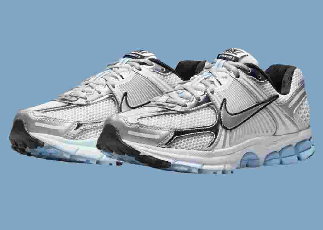 Nike Zoom Vomero 5, Nike - 耐克 Zoom Vomero 5 "金屬銀/藍色調 "2024 年秋季發佈