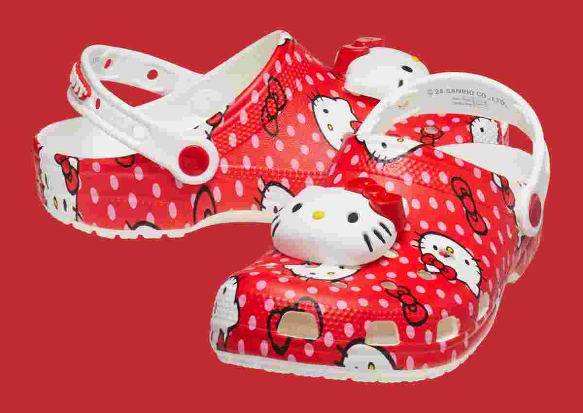 Hello Kitty, Crocs - Hello Kitty x Crocs 經典木屐將於 2024 年 7 月發佈