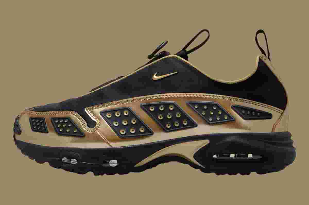 Nike Air Max Sunder, Nike - 耐克 Air Max SNDR "黑色/金屬金色 "2024 年秋季發佈