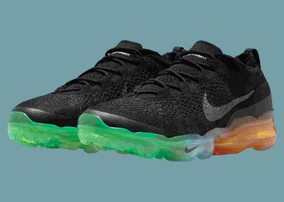 Nike Air VaporMax 2023, Nike Air VaporMax, Nike - 耐克 Air VaporMax 2023 Flyknit "黑色/多色鞋底 "2024 年 8 月發佈