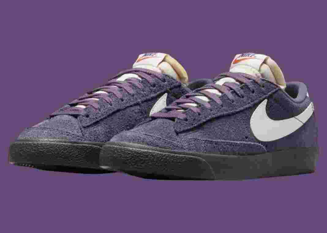 Nike Blazer Low, Nike Blazer, Nike - 耐克 Blazer Low '77 復古 "紫色麂皮 "2024 年秋季發佈