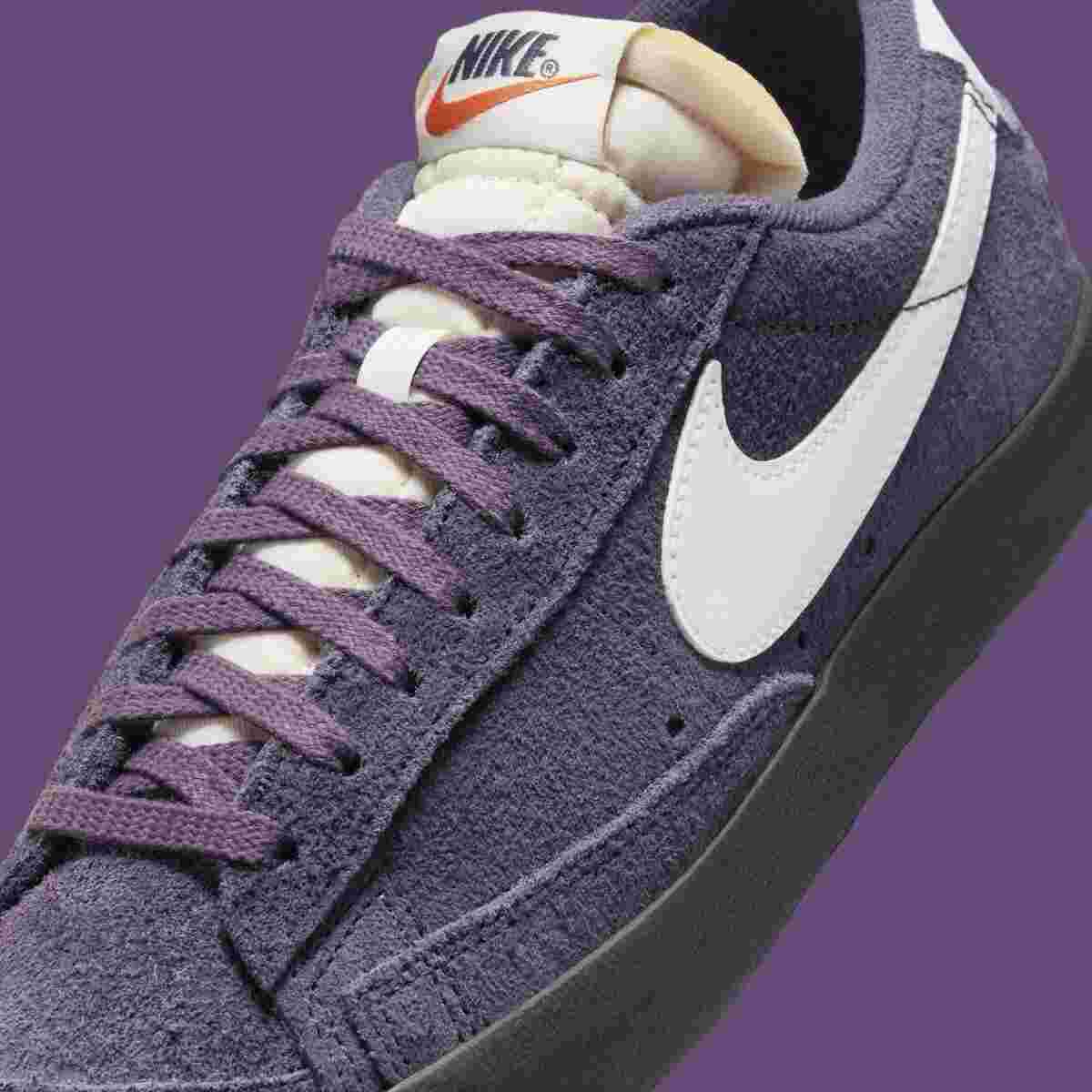 Nike Blazer Low, Nike Blazer, Nike - 耐克 Blazer Low '77 復古 "紫色麂皮 "2024 年秋季發佈