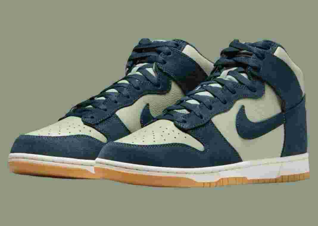 Nike Dunk High, Nike - 耐克 Dunk High "翡翠地平線/海軍藍 "2024 年秋季發佈