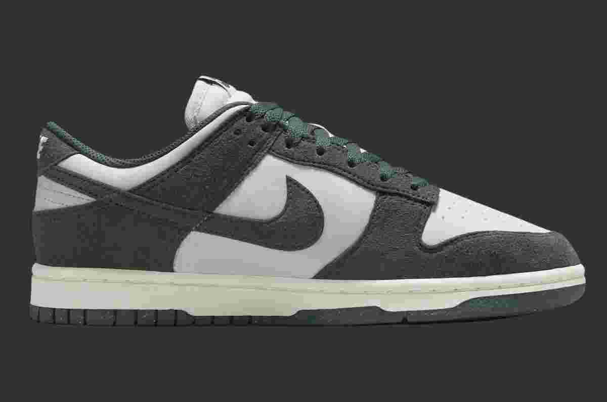 Nike Dunk Low, Nike - 耐克 Dunk Low Next Nature "綠色麂皮 "2024 年秋季發佈