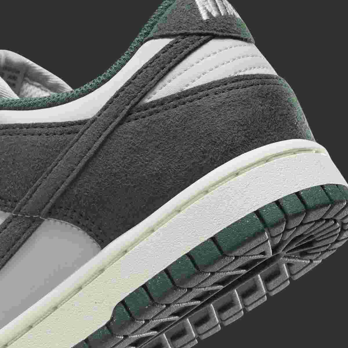 Nike Dunk Low, Nike - 耐克 Dunk Low Next Nature "綠色麂皮 "2024 年秋季發佈