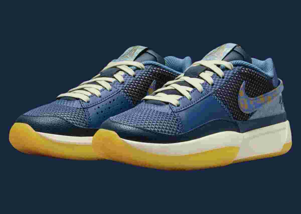 耐克 Ja 1 GS "神秘海軍藍 "2024 年 7 月發佈 Nike Ja 1, Nike - 耐克 Ja 1 GS "神秘海軍藍 "2024 年 7 月發佈