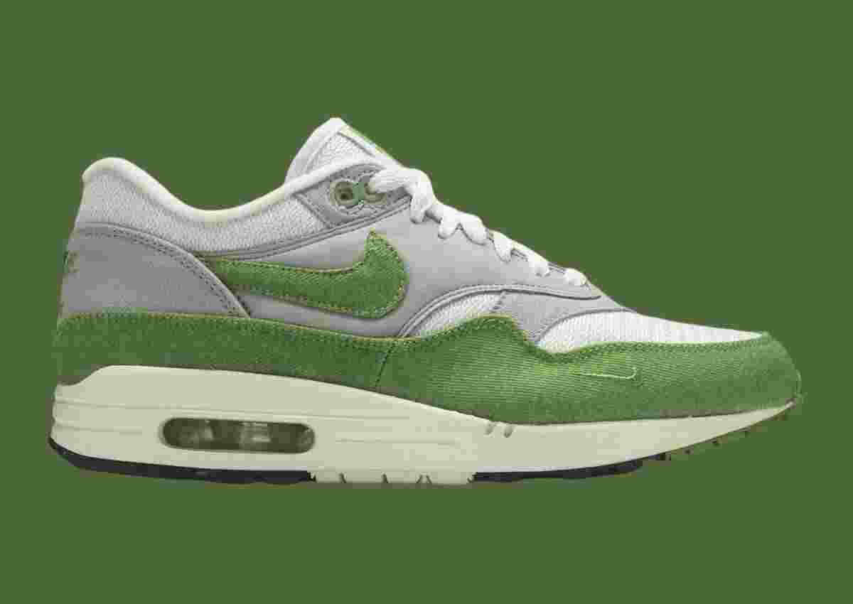 Patta, Nike Air Max 1, Nike - 帕塔 x 耐克 Air Max 1 "葉綠素 "2024 年秋季回歸