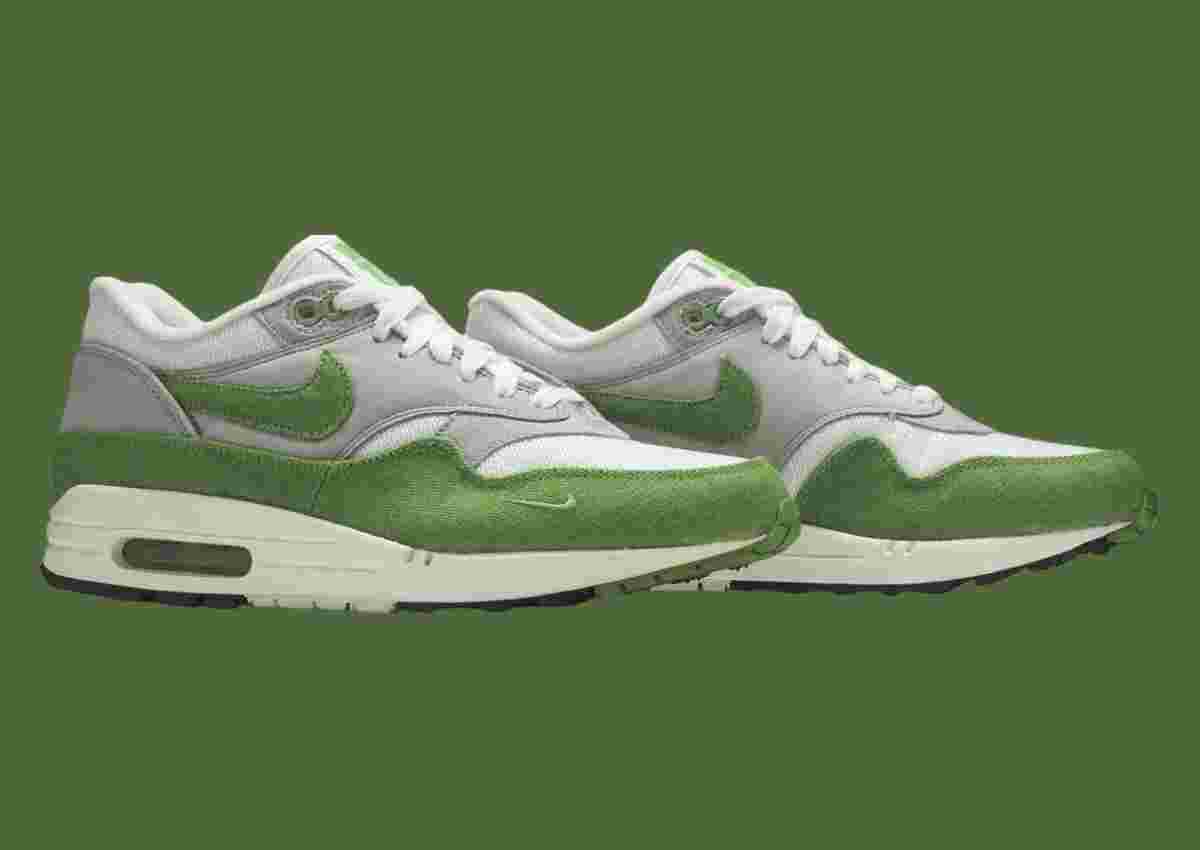 Patta, Nike Air Max 1, Nike - 帕塔 x 耐克 Air Max 1 "葉綠素 "2024 年秋季回歸