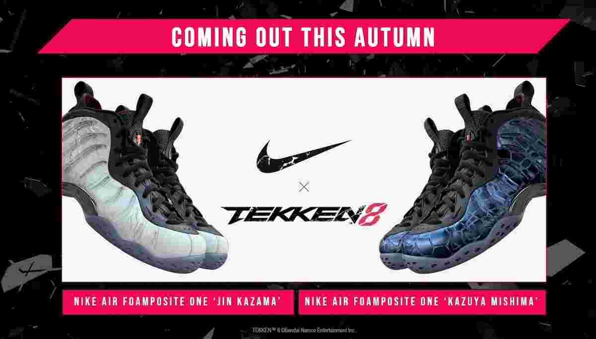 TEKKEN 8, Nike Air Foamposite One, Nike - TEKKEN 8 x Nike Air Foamposite One "風間仁 "將於 2024 年 9 月發售