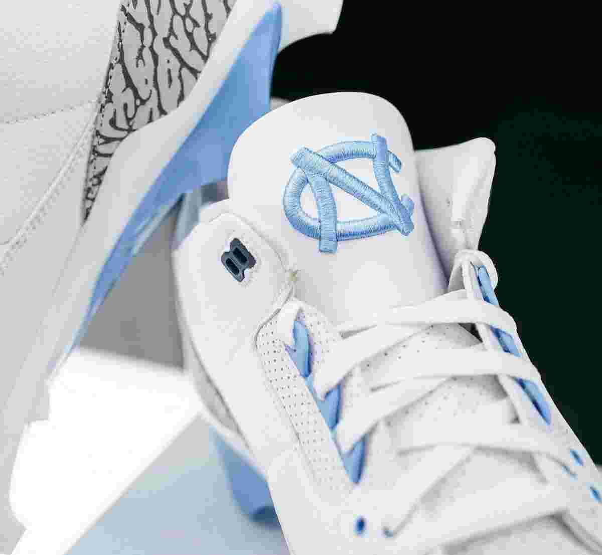 UNC 足球隊發佈 2024 賽季 Air Jordan 3 球鞋 PE Air Jordan 3 UNC, Air Jordan 3, Air Jordan - UNC 足球隊發佈 2024 賽季 Air Jordan 3 球鞋 PE