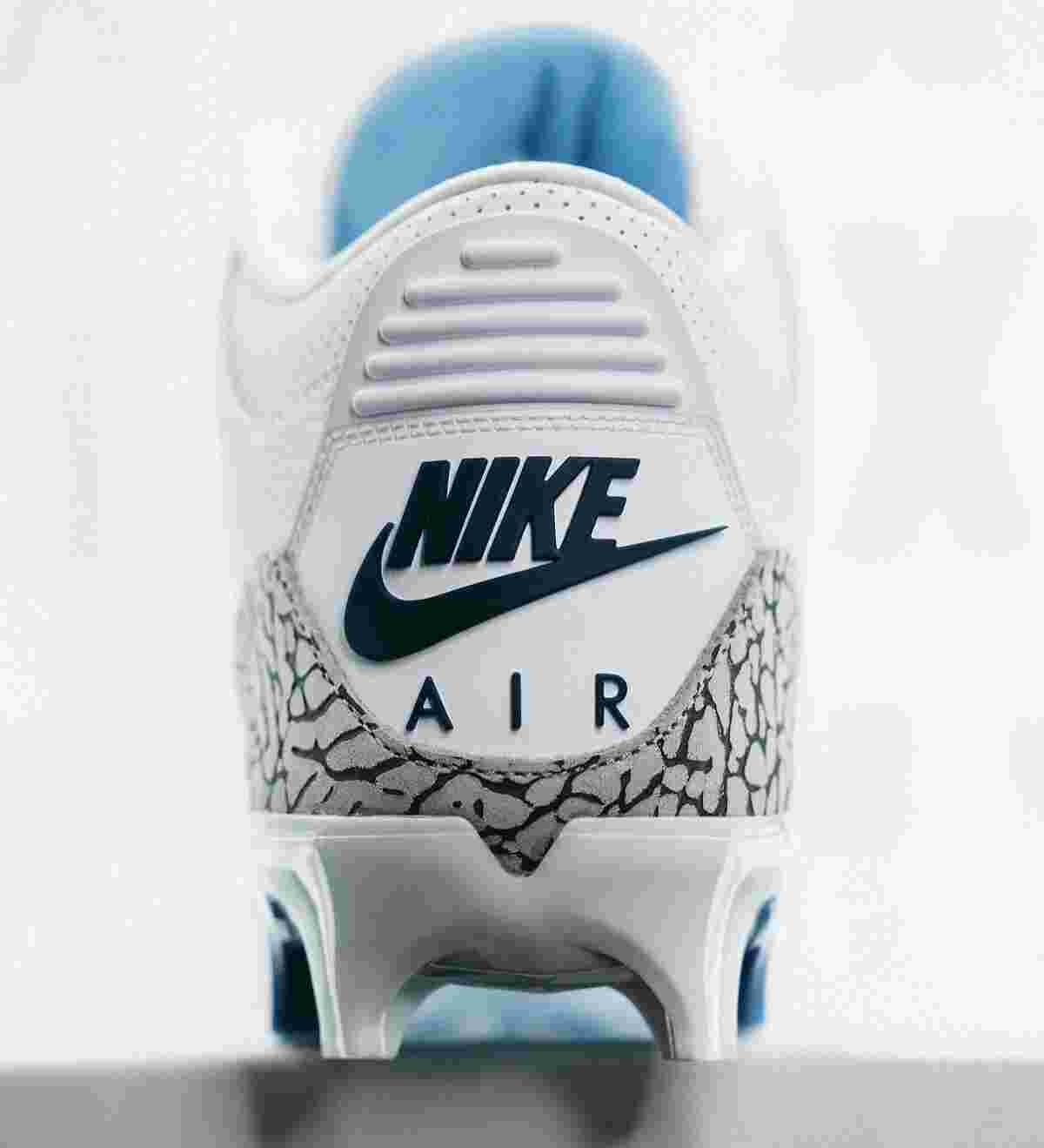 UNC 足球隊發佈 2024 賽季 Air Jordan 3 球鞋 PE Air Jordan 3 UNC, Air Jordan 3, Air Jordan - UNC 足球隊發佈 2024 賽季 Air Jordan 3 球鞋 PE