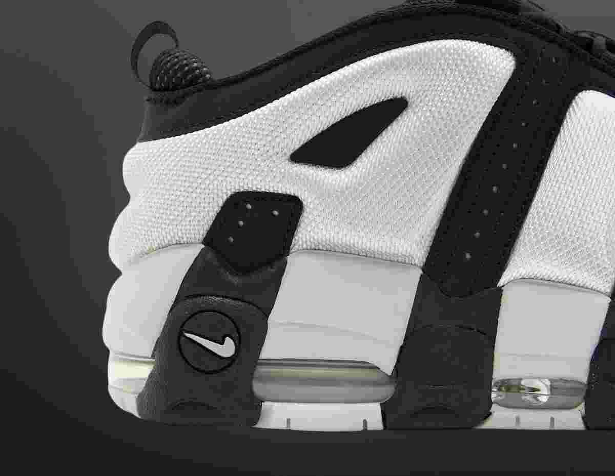 Nike Air More Uptempo, Nike - 耐克 Air More Uptempo Low "黑色/煙灰色 "2024 年假日發佈