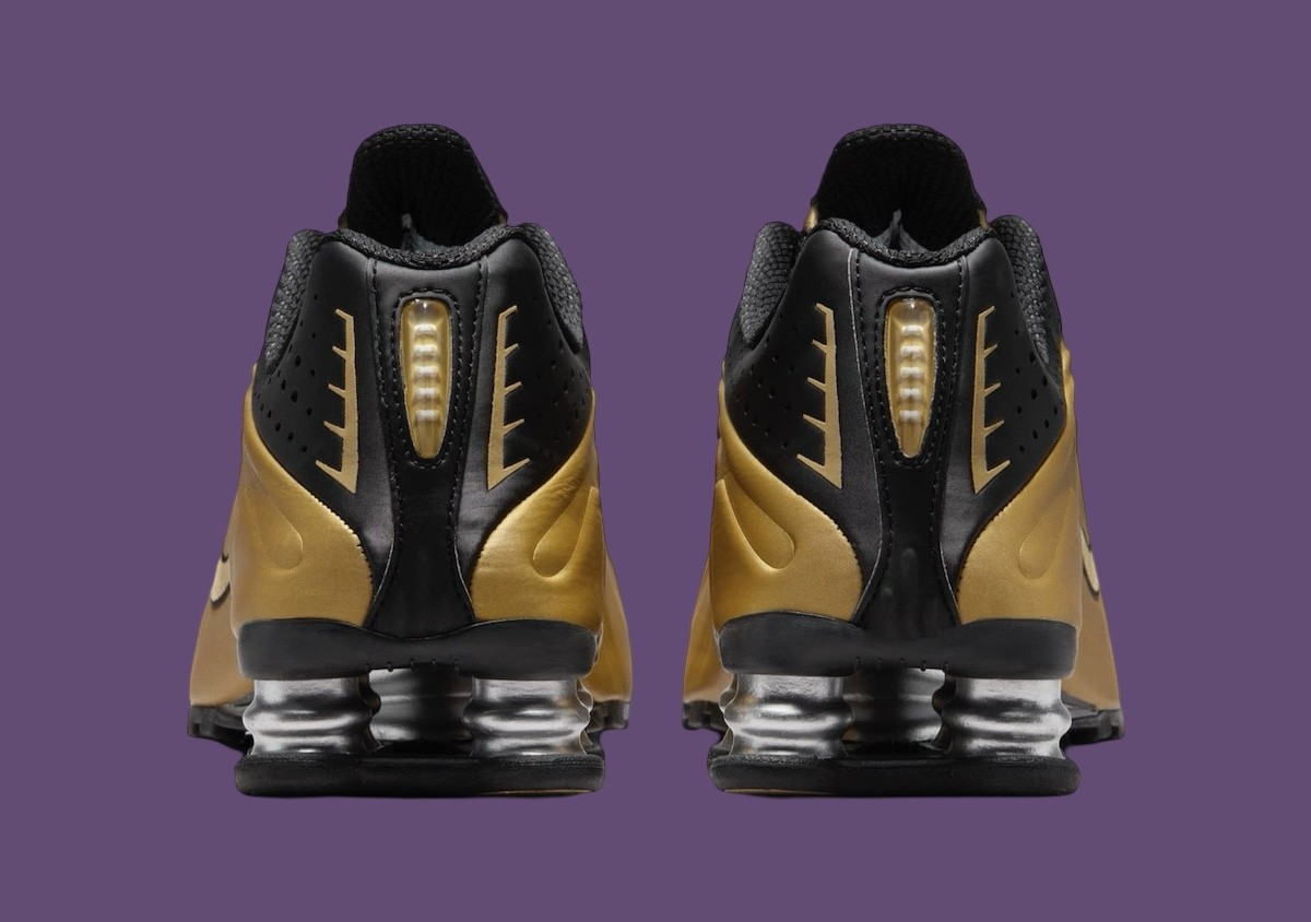 Nike Shox, Nike - 耐克 Shox R4 "黑色/金屬金色 "2024 年秋季發佈