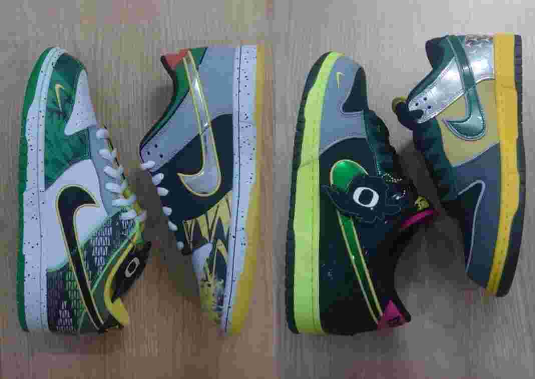 Oregon Ducks, Nike Dunk Low, Nike - 耐克 Dunk Low "What The Ducks Of A Feather "套裝，限量 5,000 雙