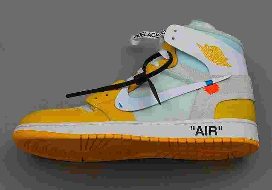 Virgil Abloh, OFF-WHITE x Air Jordan 1, Air Jordan 1, Air Jordan - Off-White x Air Jordan 1 "金絲雀 "傳言將於 2025 年假日發佈