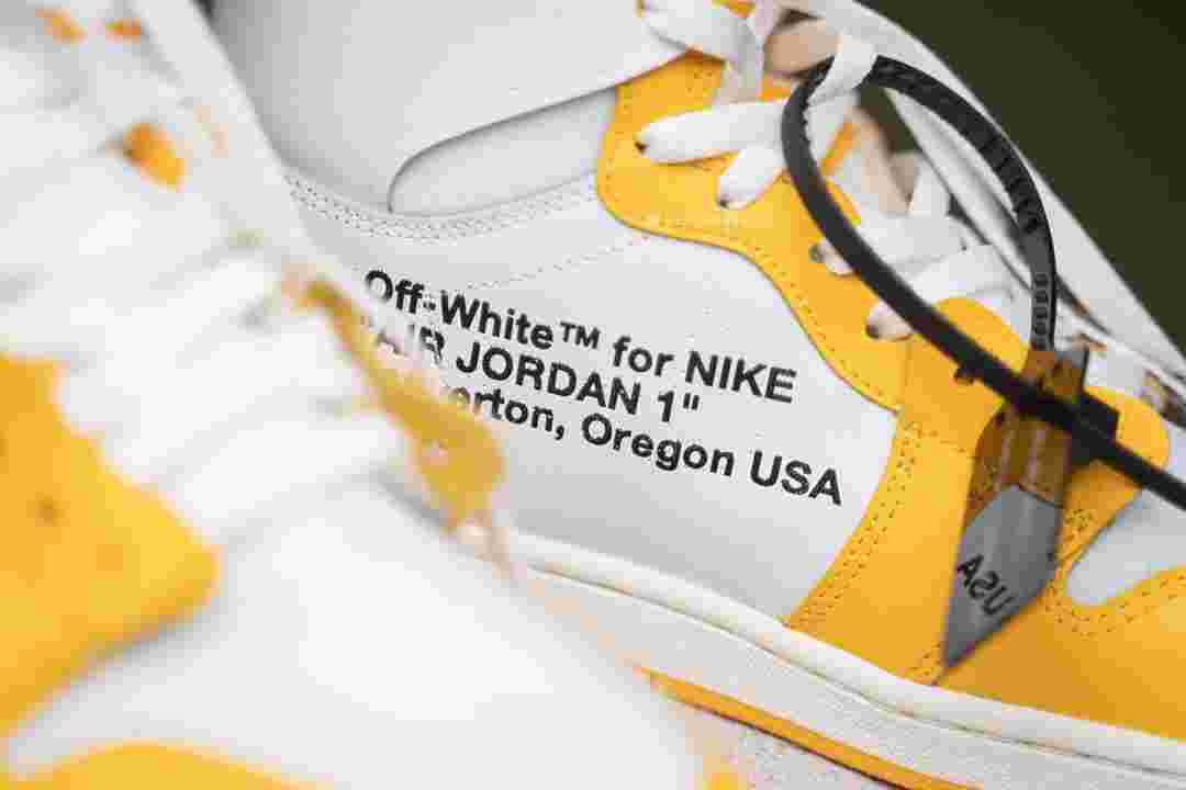 Virgil Abloh, OFF-WHITE x Air Jordan 1, Air Jordan 1, Air Jordan - Off-White x Air Jordan 1 "金絲雀 "傳言將於 2025 年假日發佈