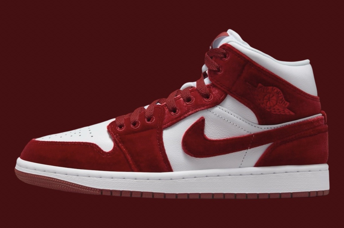 Air Jordan 1 Mid, Air Jordan 1, Air Jordan - Air Jordan 1 Mid "Red Velvet" 將於 2024 年假日發佈