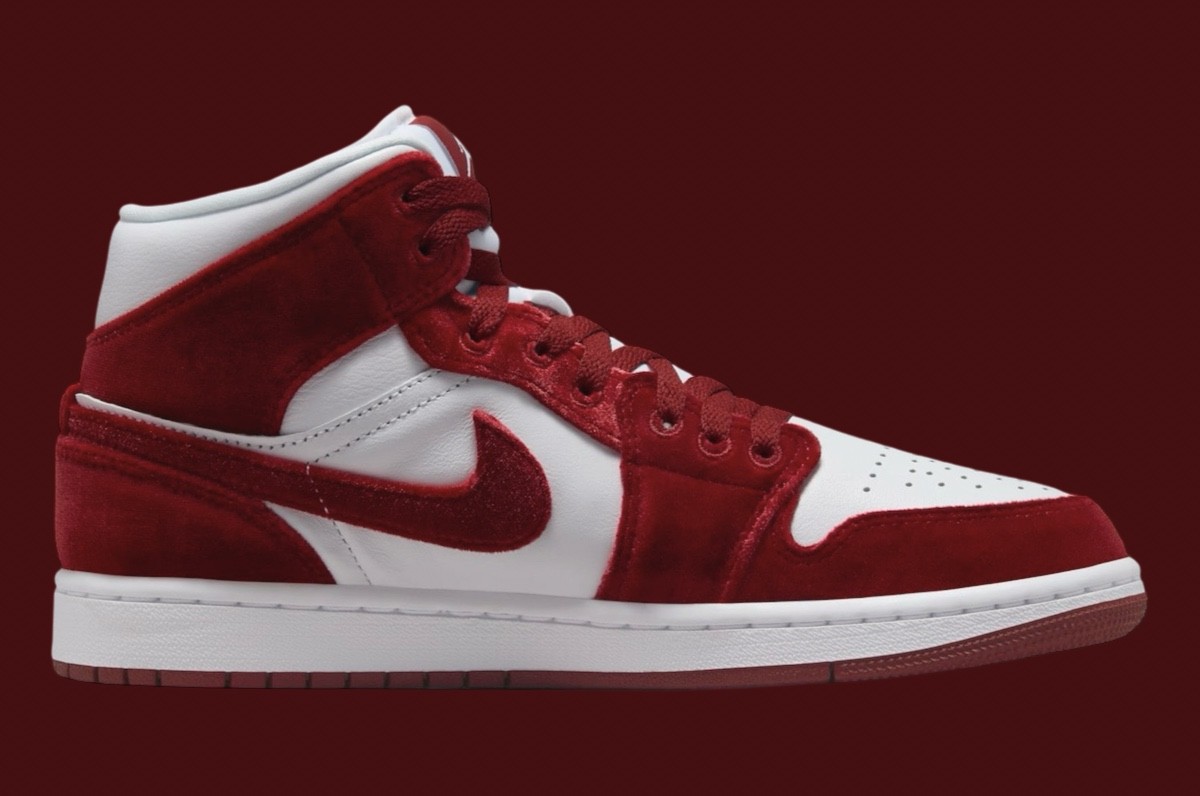 Air Jordan 1 Mid, Air Jordan 1, Air Jordan - Air Jordan 1 Mid "Red Velvet" 將於 2024 年假日發佈