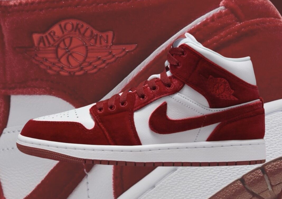 Air Jordan 1 Mid, Air Jordan 1, Air Jordan - Air Jordan 1 Mid "Red Velvet" 將於 2024 年假日發佈